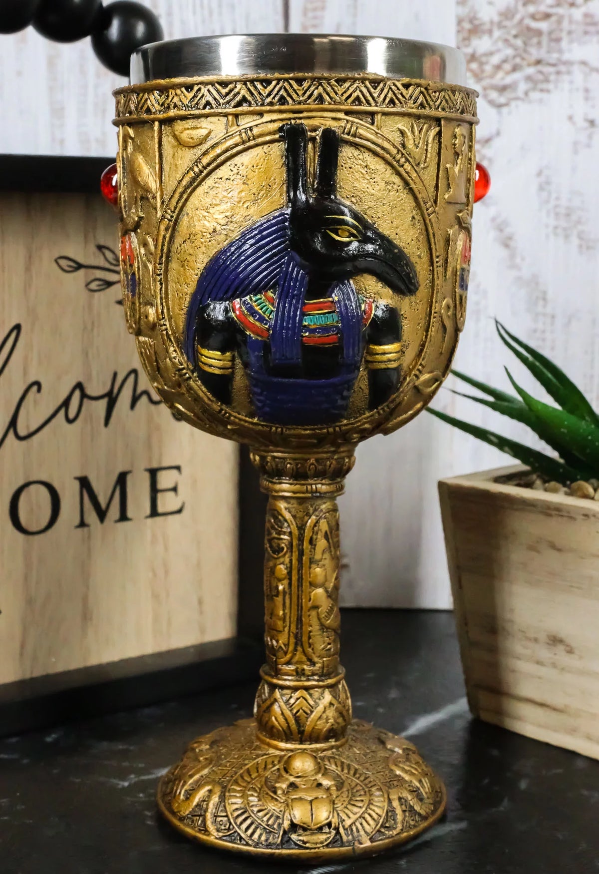 Egyptian Wine Goblet 6oz I9366