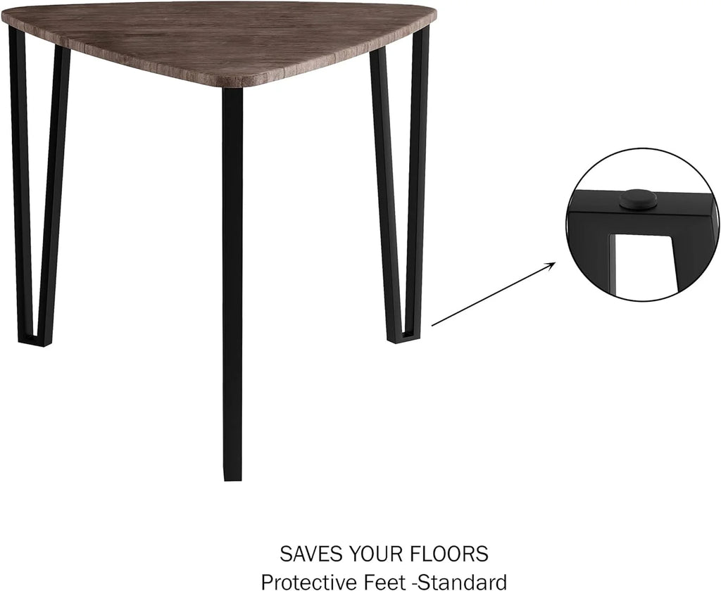 Set Of 3 Woodgrain Nesting Tables X7907