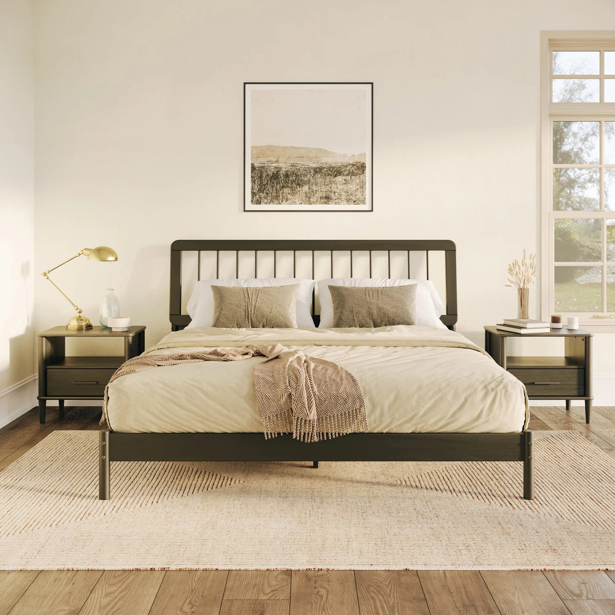 Queen Solid Wood Bedframe W9245
