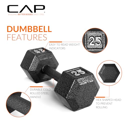 Cast Iron Hex Dumbbell D3457