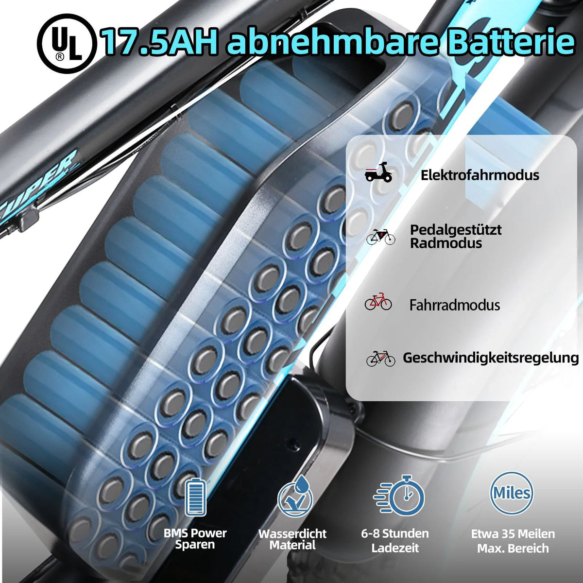 1000W 26 Fat Tire Electric Bike A6504