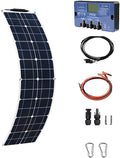 50W Monocrystalline Flexible Solar Panel Kit with 10A Controller H18868