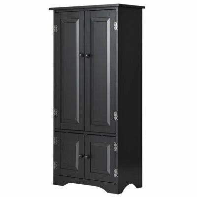 Black 4 Door Accent Cabinet E446372
