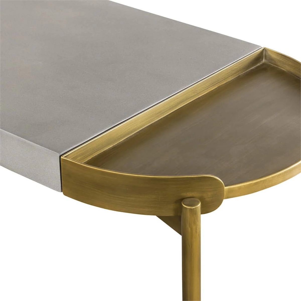 Modern Metal Concrete Console Table U27568