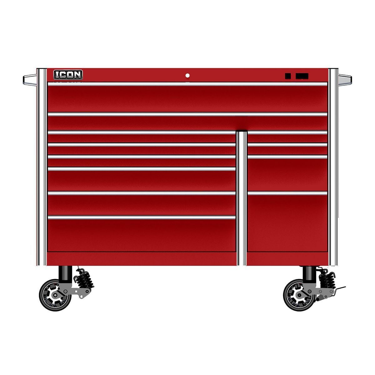 56 in. x 25 in. Red Roll Cab F38628