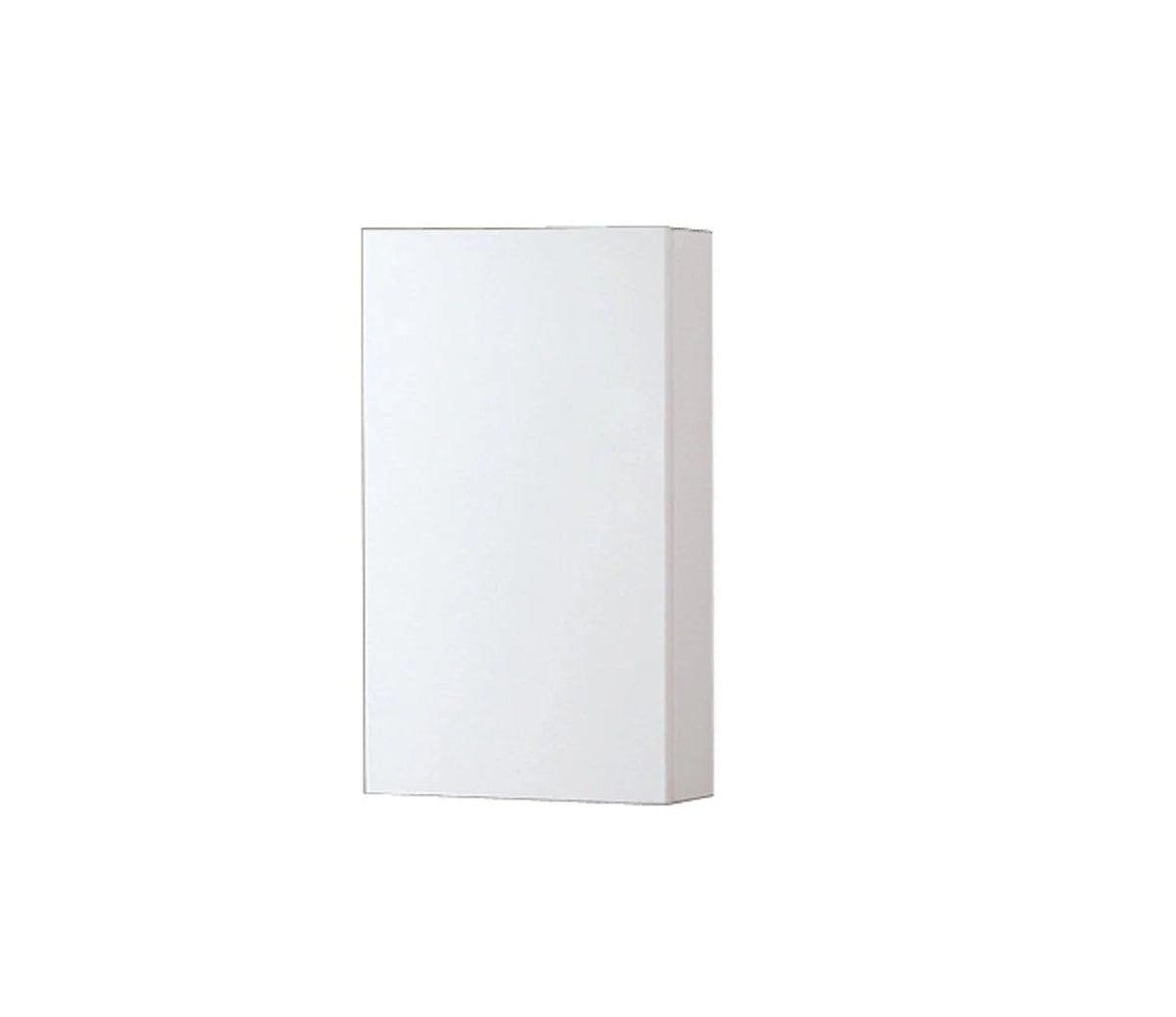 14 Wide by 24 High Linen Side Cabinet With One Door in Gloss White Finish V461