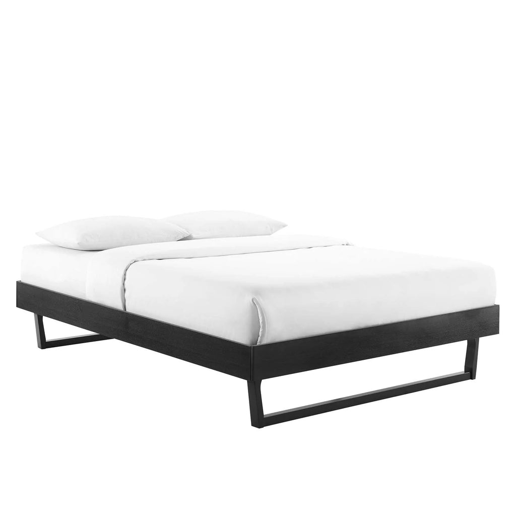 King Wood Platform Bed Frame in Black G6380