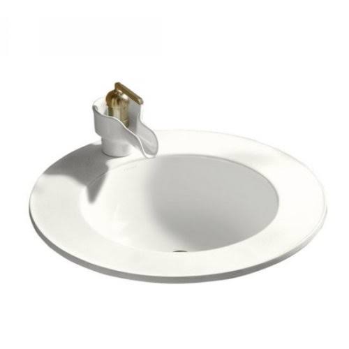 Drop-In Bathroom Sink with Single Faucet Hole H154