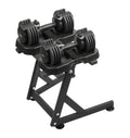 Adjustable Dumbbell Pair with Stand S7692