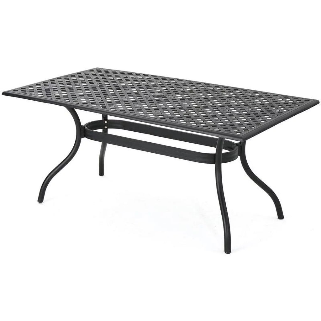 68" Cast Aluminum Patio Dining Table L740359