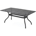 68" Cast Aluminum Patio Dining Table L740359
