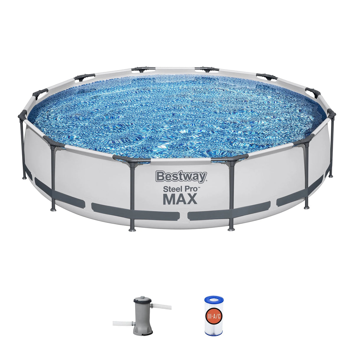 Steel Pro Max Swimming Pool Set with Filter Pump I374528