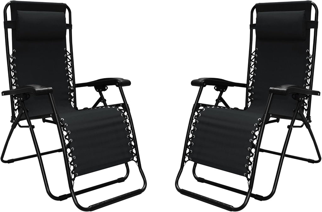 Black Zero Gravity Chair 2 Pack A573