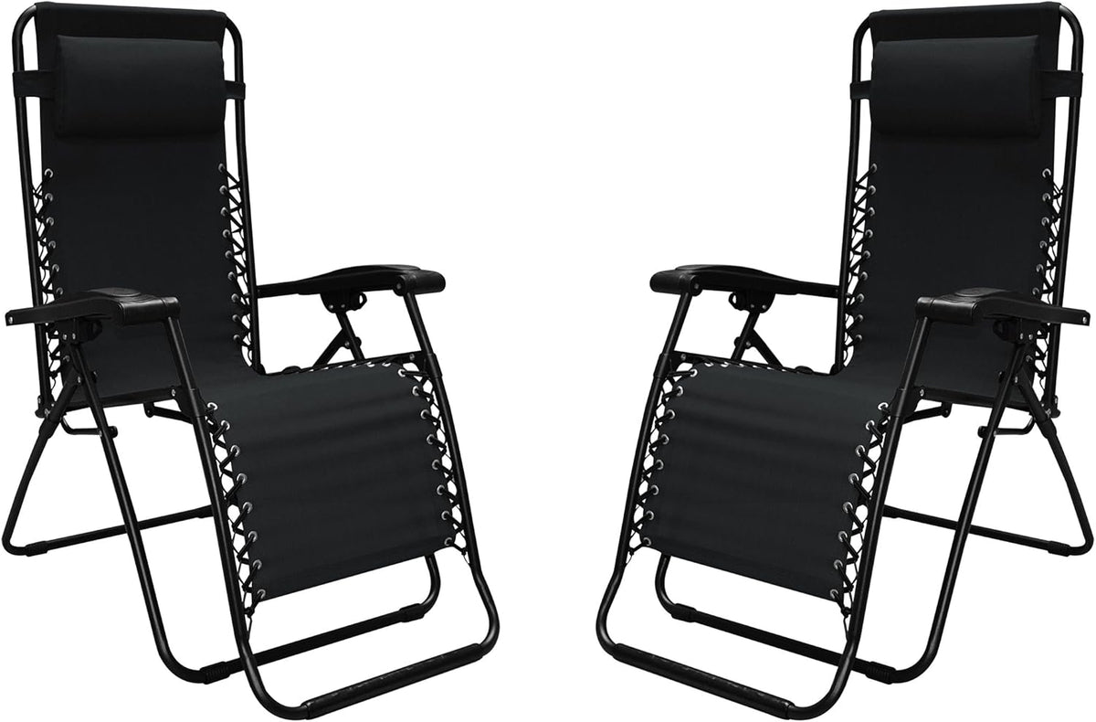 Black Zero Gravity Chair 2 Pack A573