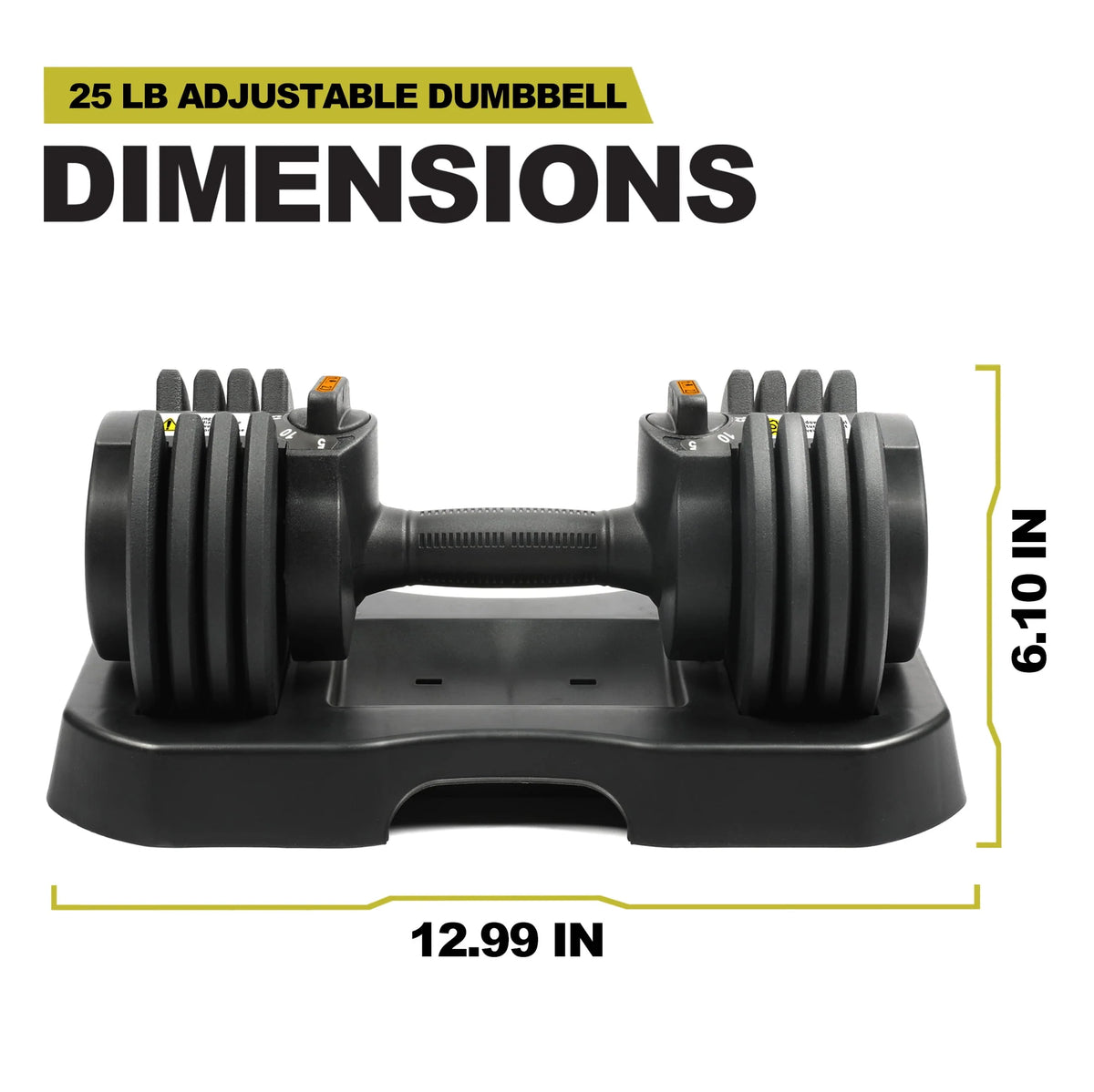 Adjustable Dumbbell Pair with Stand S7692