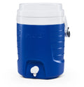 2-Gallon Plastic Beverage Jug with Hooks Blue R440516