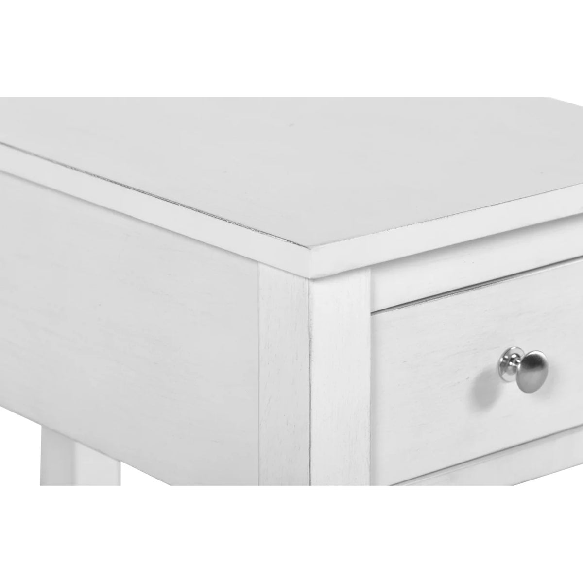 24 Inch Side End Table with Drawer and Shelf H72126