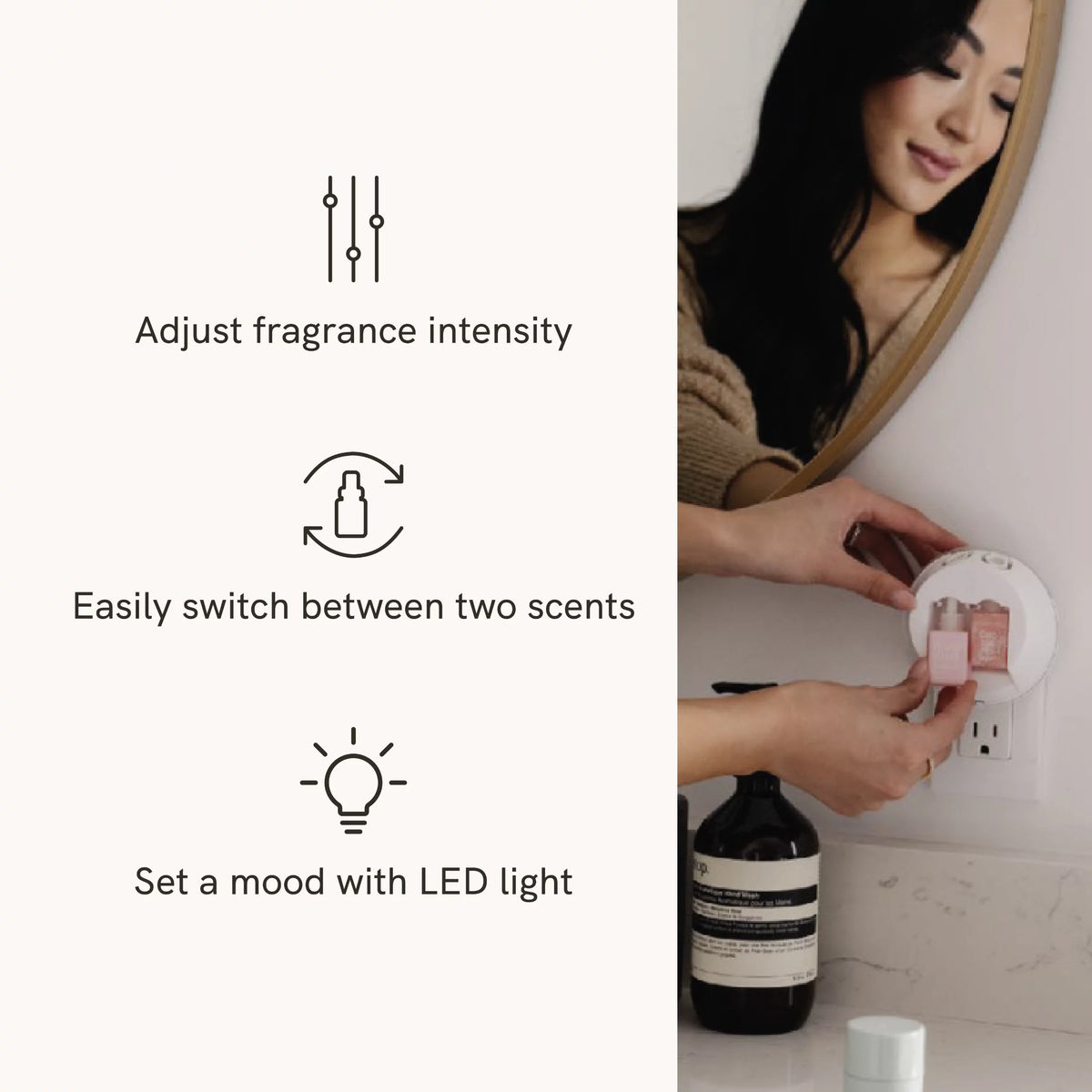 Smart Home Fragrance Diffuser Starter Set with Two Fragrances Z47770