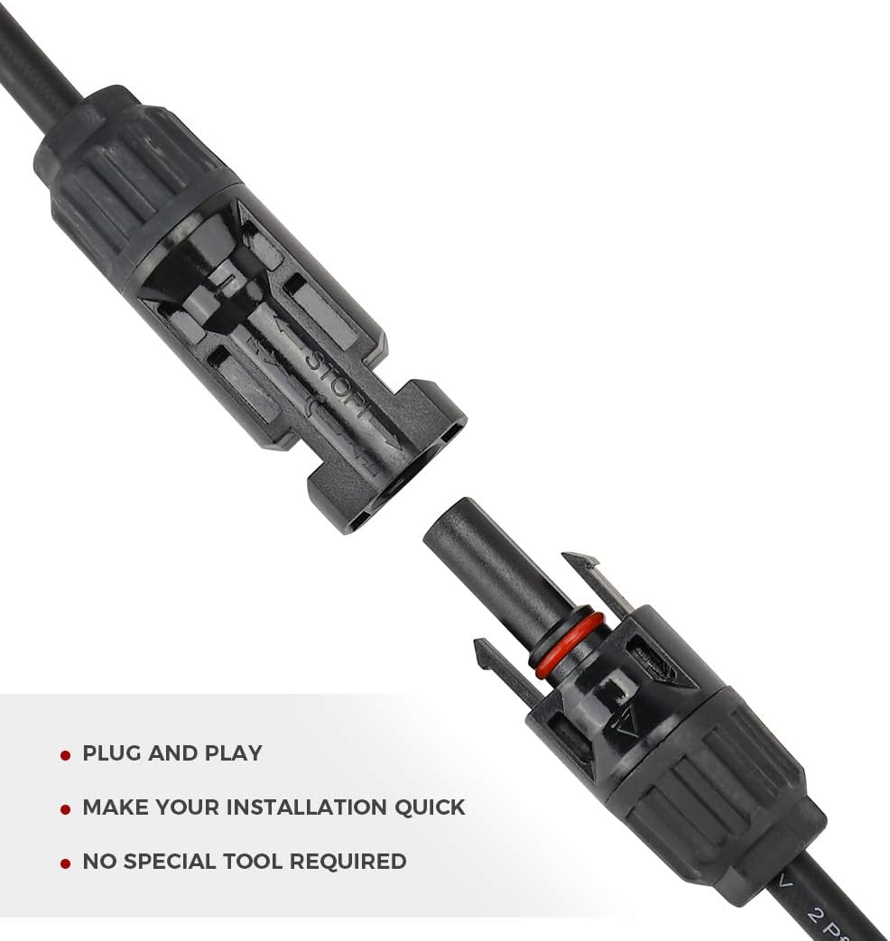Solar Connectors Y Branch Parallel Adapter Cable Pack of 2 V108263