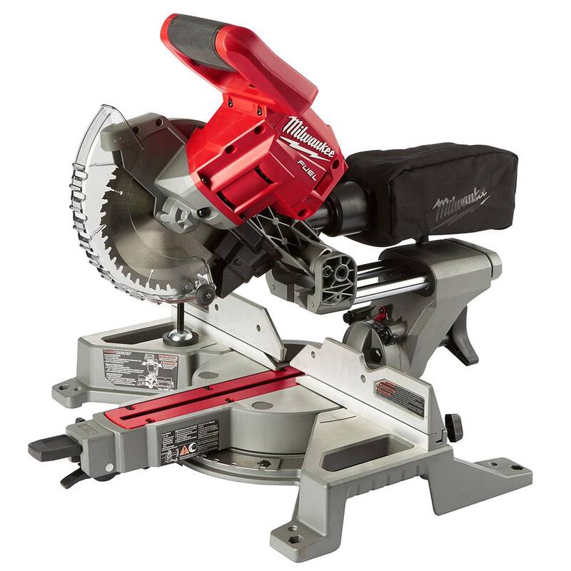 18V Lithium-Ion Brushless Cordless 7-1/4 in. Dual Bevel Sliding Compound Miter Saw Kit E6982