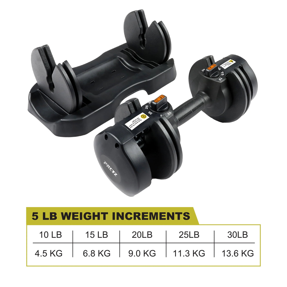 Adjustable Dumbbell Pair with Stand S7692