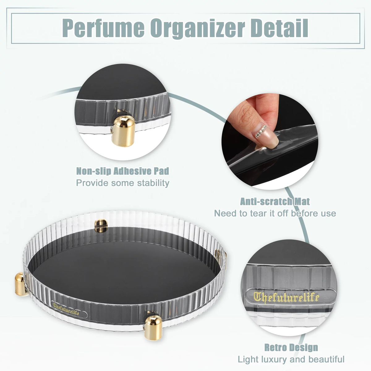Rotating Makeup Organizer Tray M827191