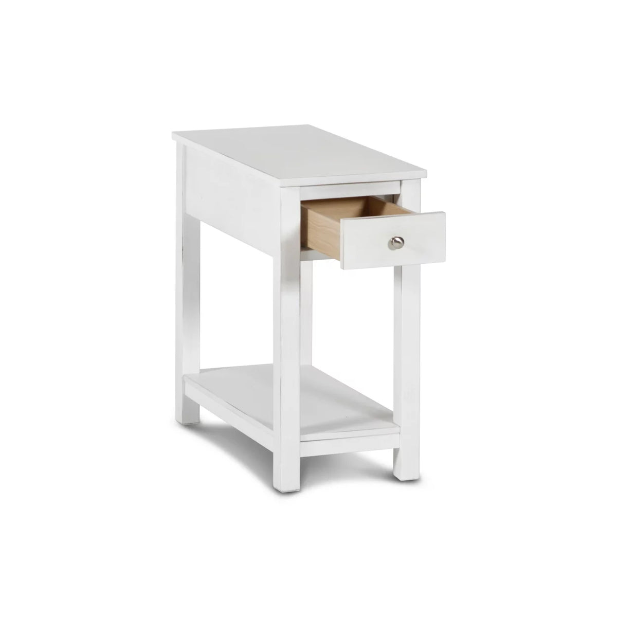 24 Inch Side End Table with Drawer and Shelf H72126