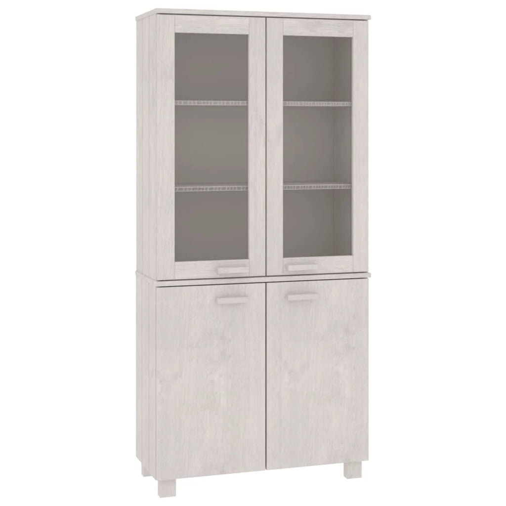 Pine Wood Buffet Sideboard with Doors and Shelves S5448