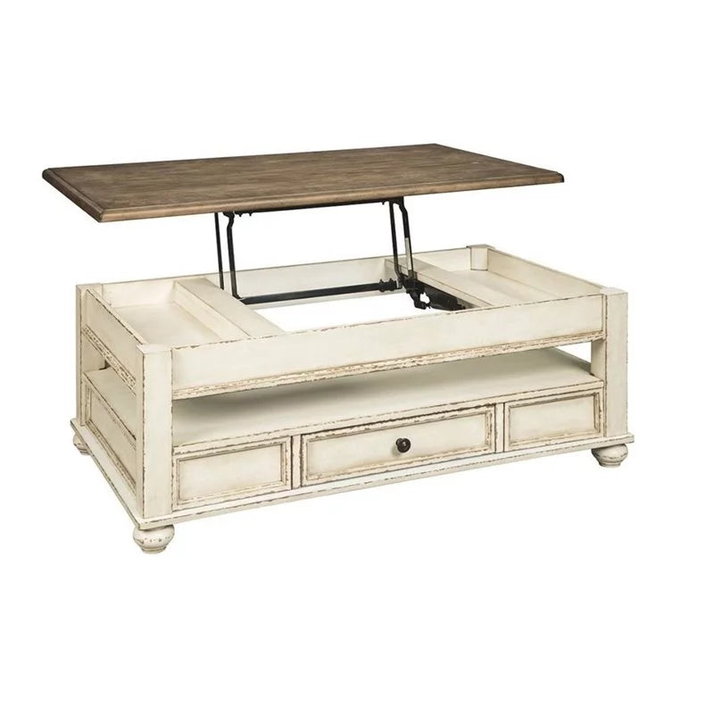 2-Piece Lift Top Coffee Table & End Table with USB Ports R850193