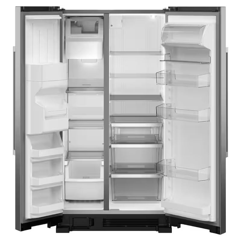 36 in. 25 cu. ft. Side-by-Side Refrigerator Stainless Steel A255