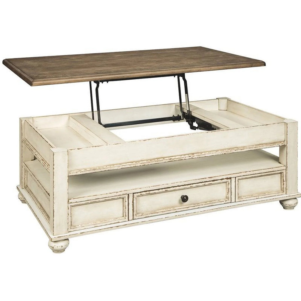 2-Piece Lift Top Coffee Table & End Table with USB Ports R850193