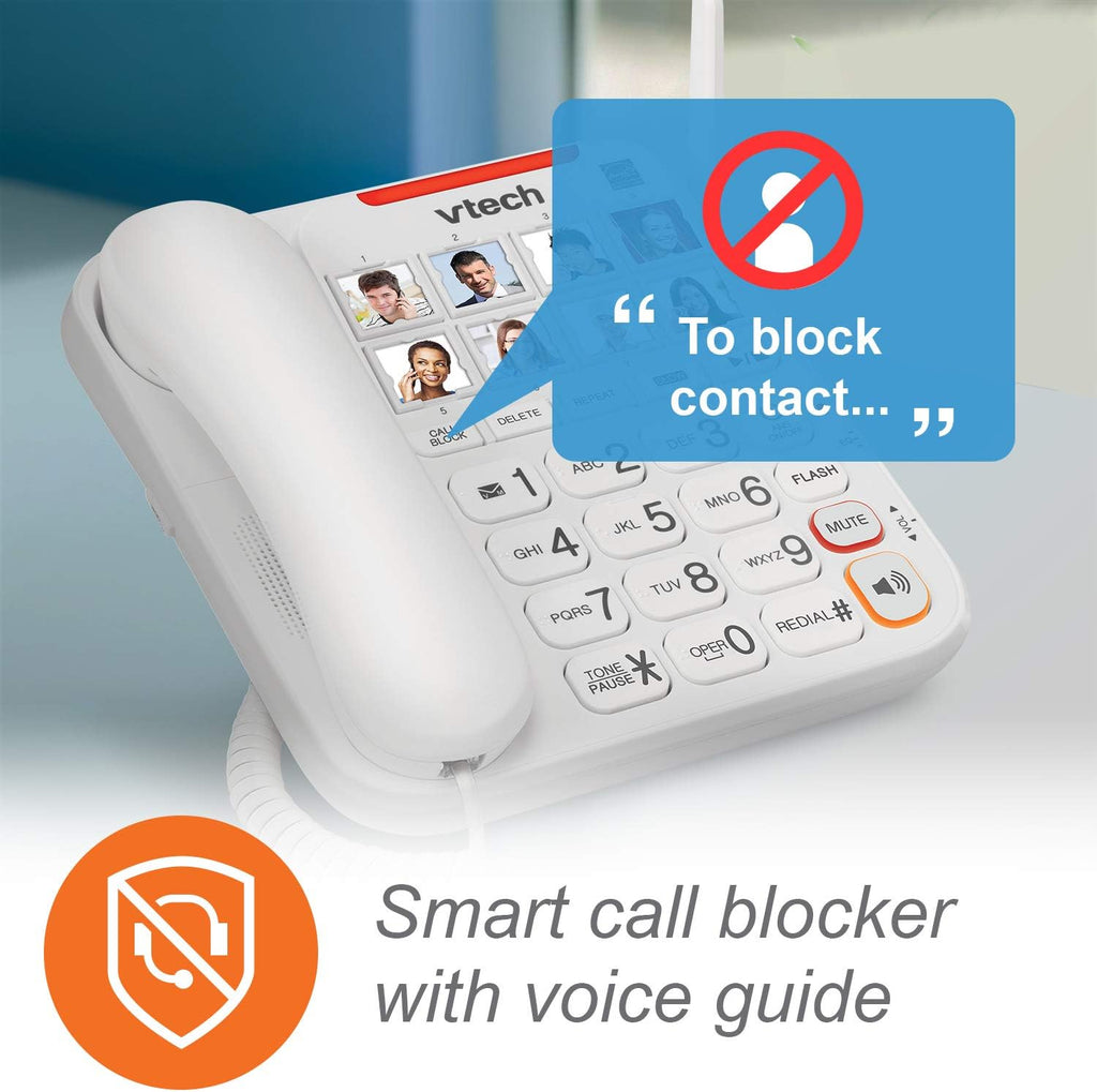 Amplified Corded/Cordless Phone with Answering Machine F4904