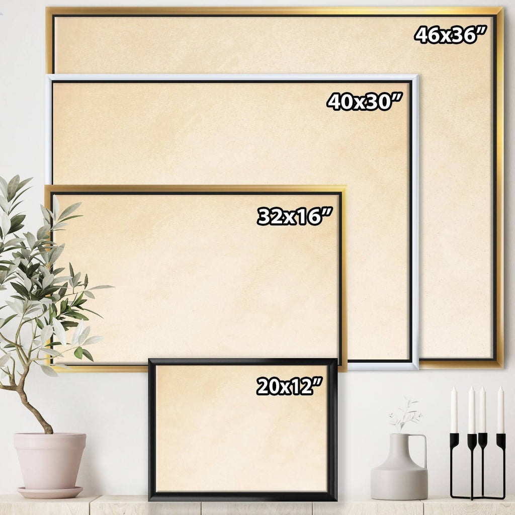 Framed Canvas Grey 40 in. Wide x 30 in. High N561