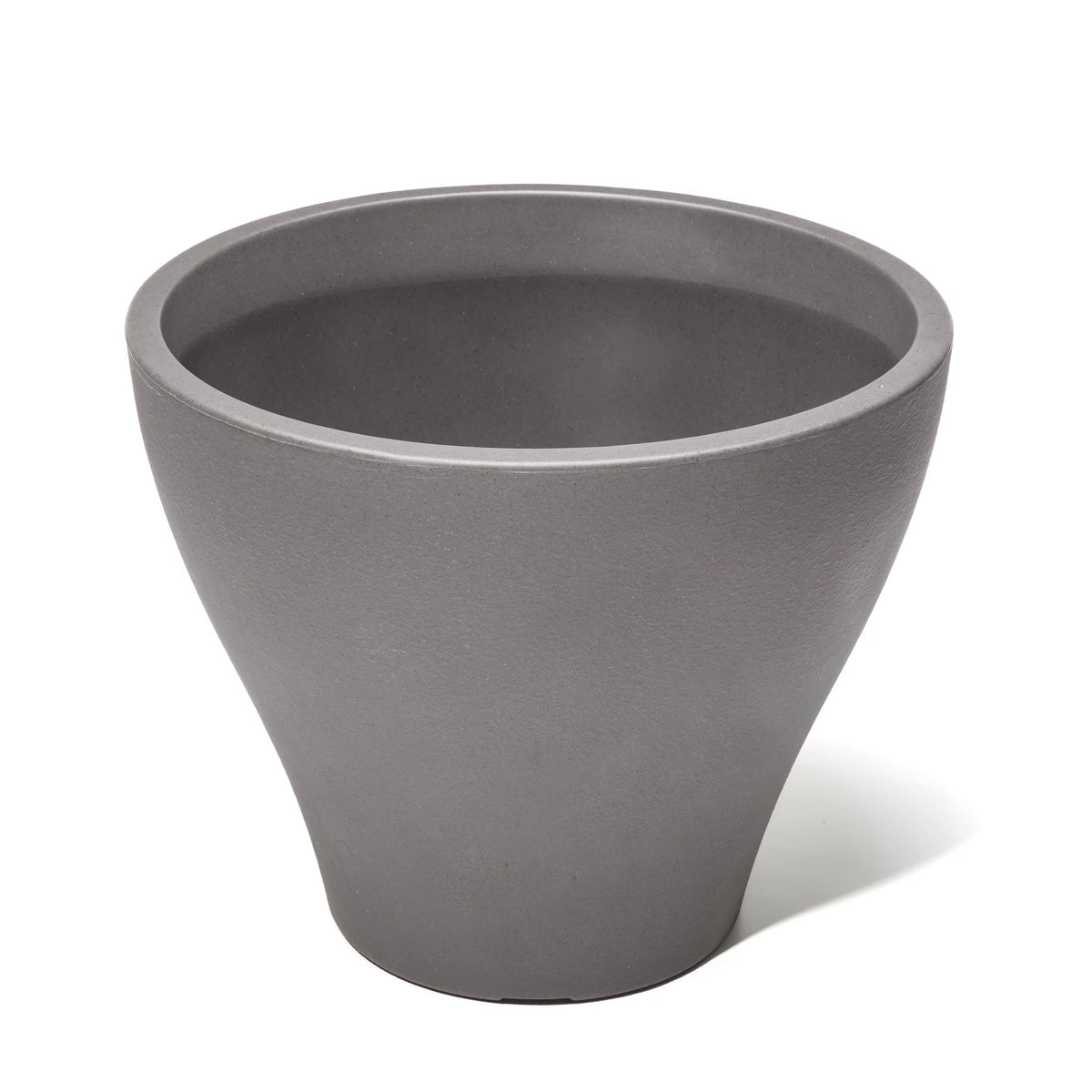 Dark Cedar Round Indoor Outdoor Plastic Planter and Pot V50288