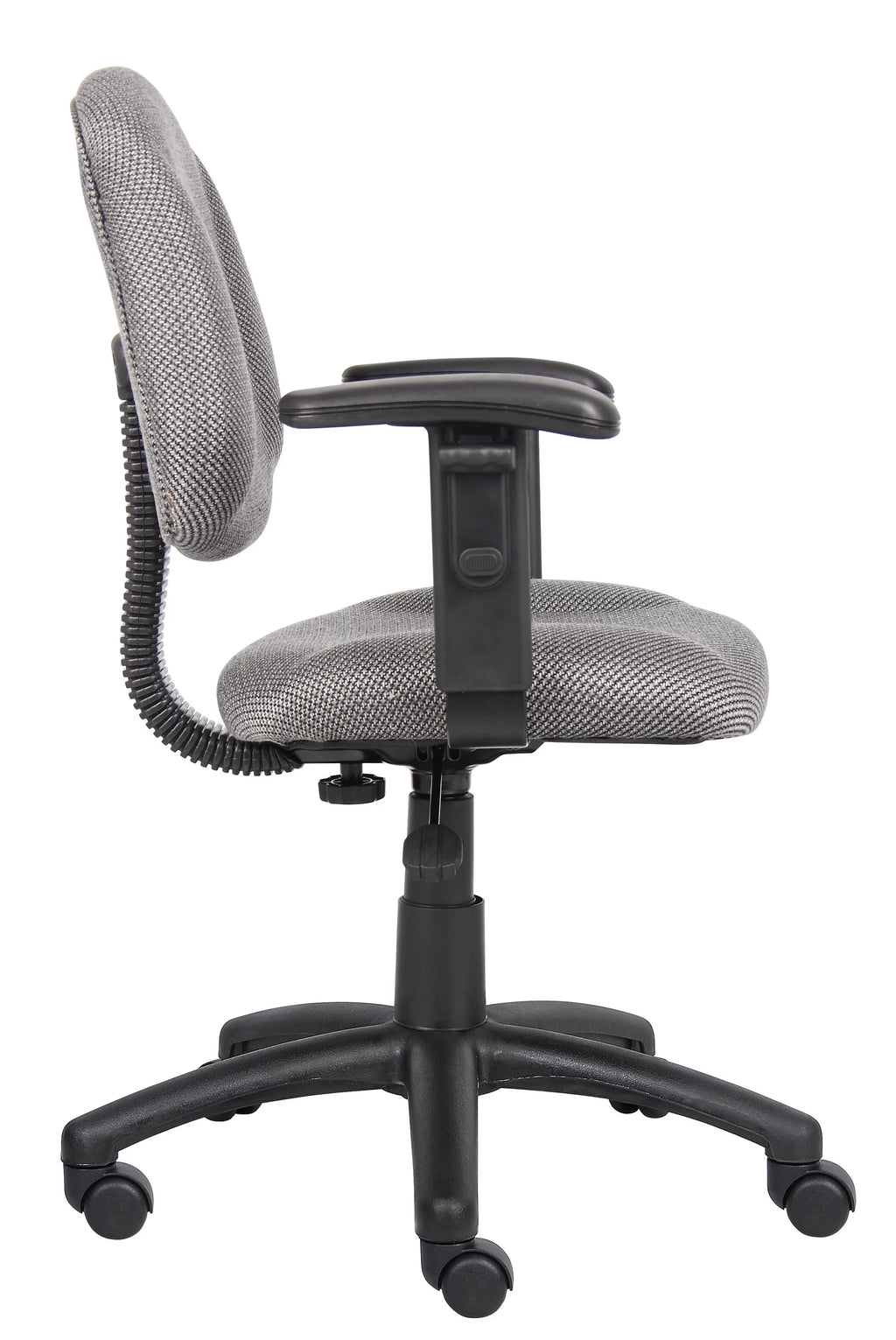 Grey Adjustable Office Task Chair with Adjustable Arms Y461