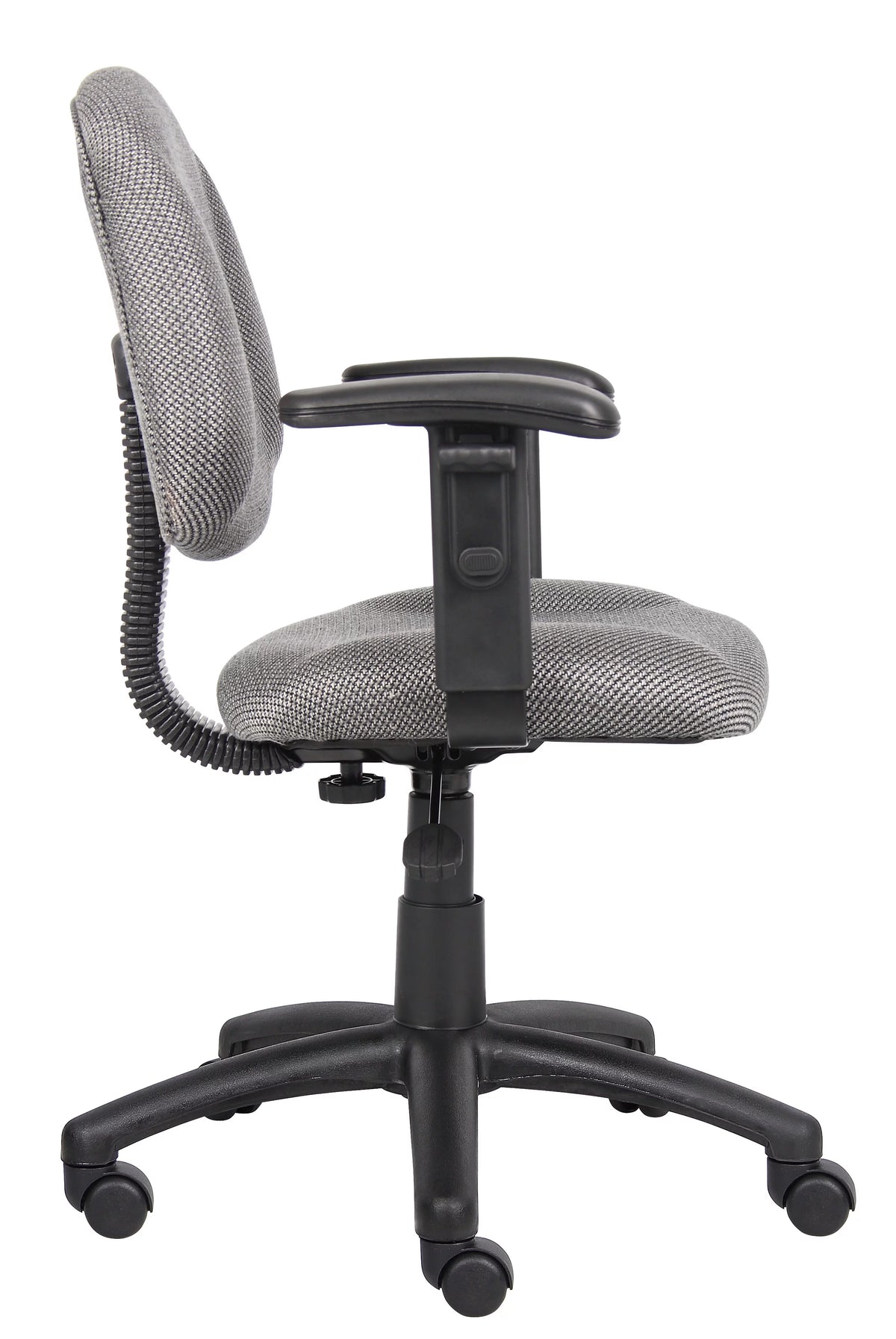 Grey Adjustable Office Task Chair with Adjustable Arms Y461