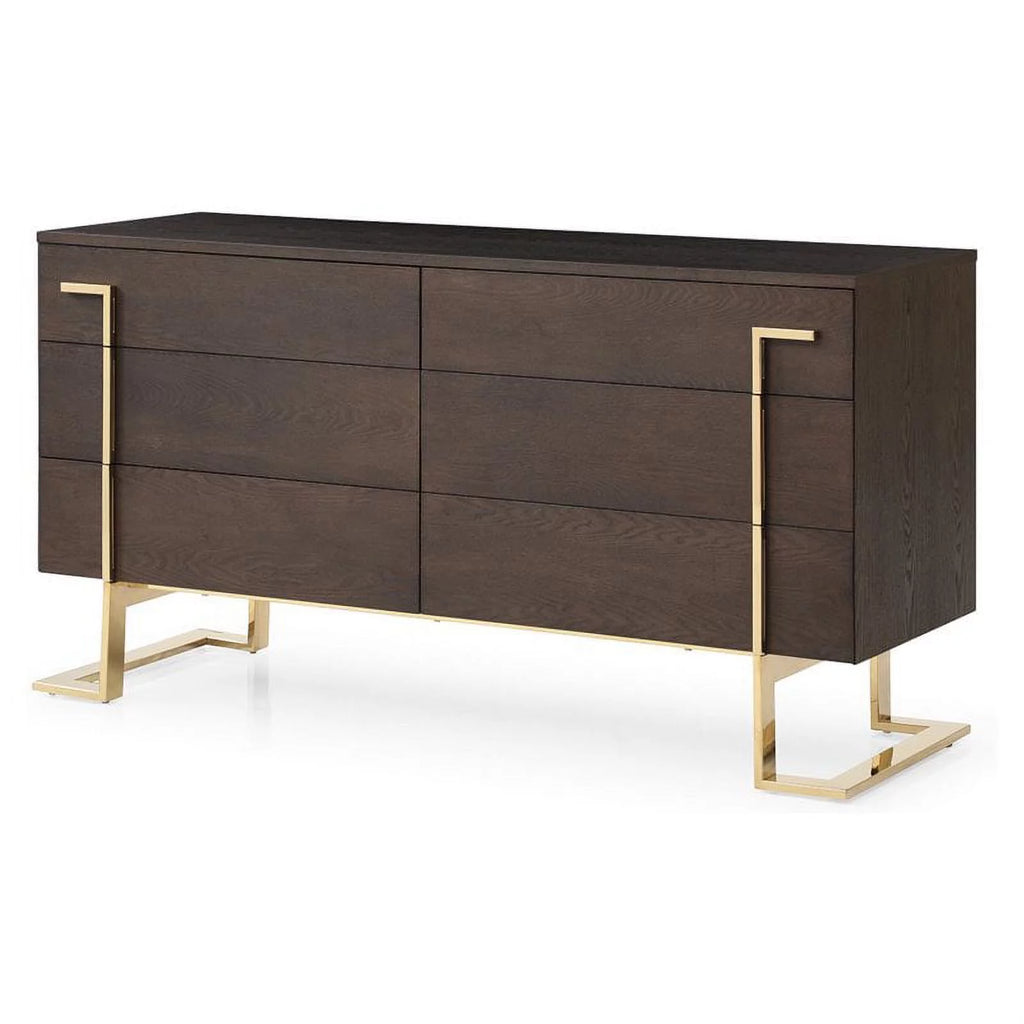 6 Drawer Wood Veneer Dresser P31963