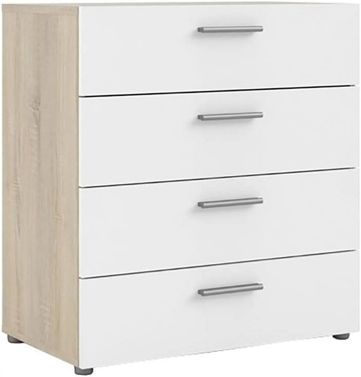 4 Drawer White High Gloss Dresser Y33996