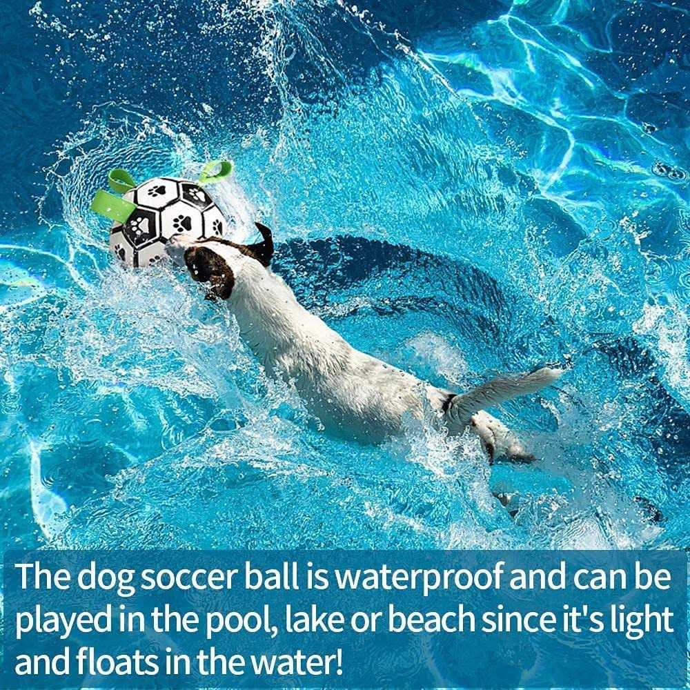 Dog Toys Soccer Ball with Straps D555