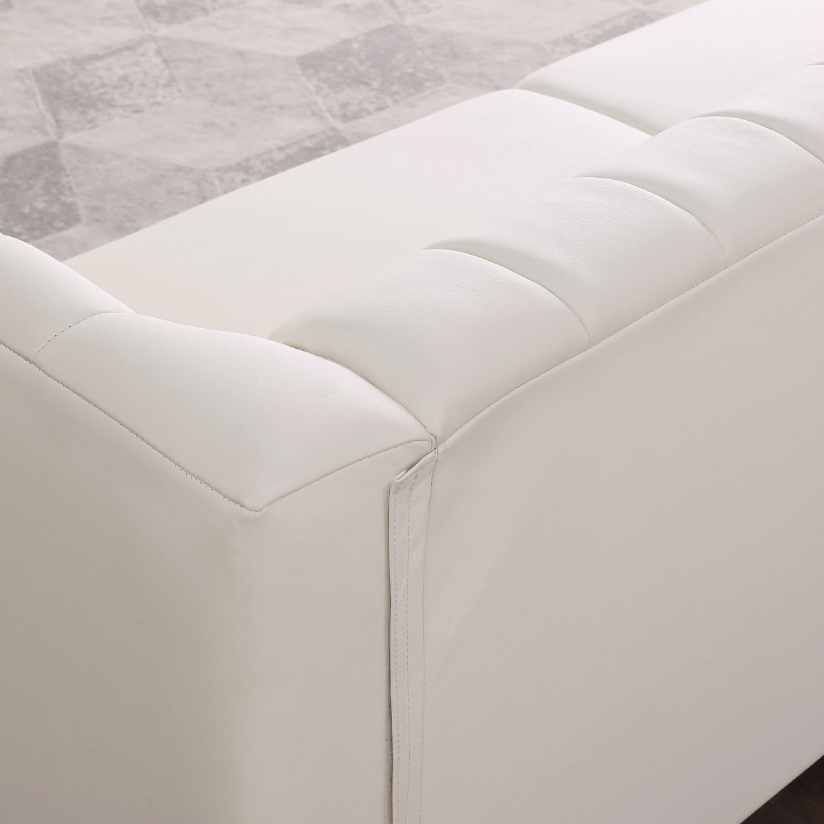 3 Seater PU Leather Sofa with 2 Pillows Z341104