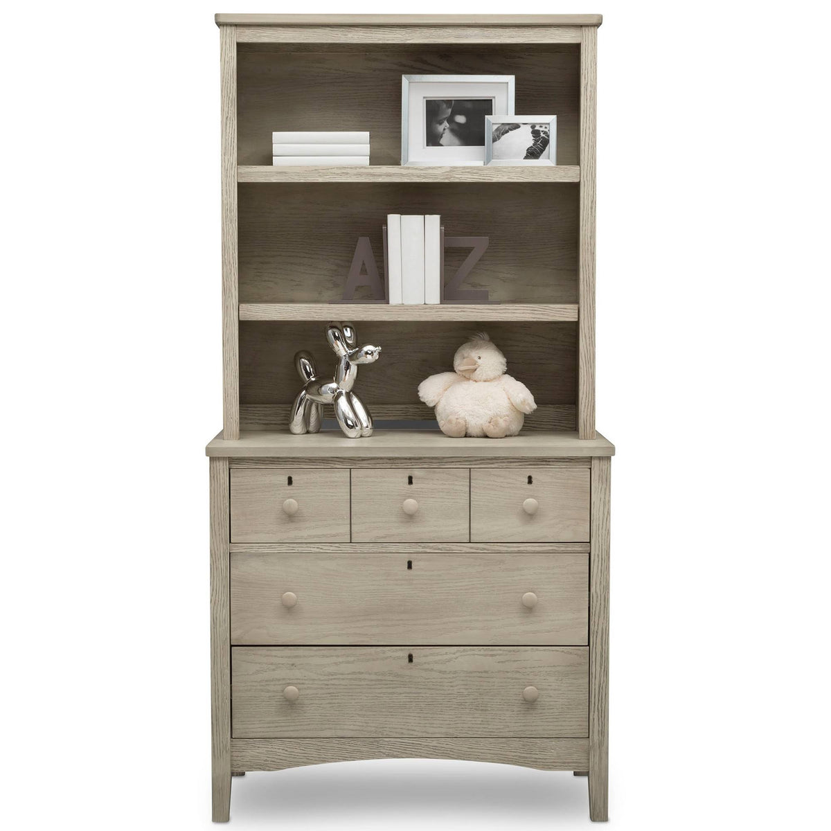 Textured Limestone Bookcase/Hutch D20237
