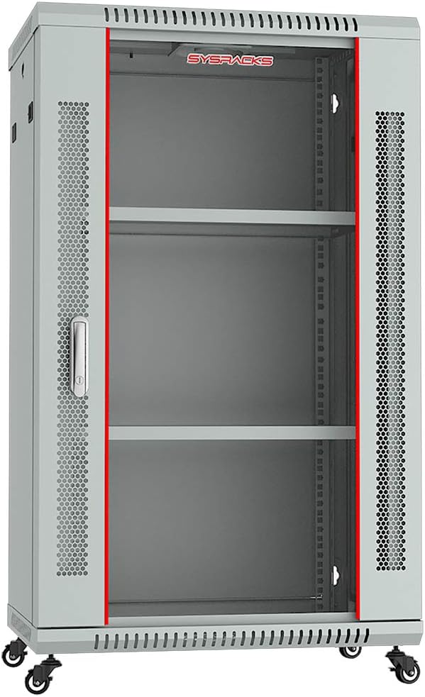 18U Gray Wall Mount Server Rack Cabinet W402