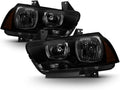 Black Smoke Halogen Headlights Set Driver + Passenger Side S61655
