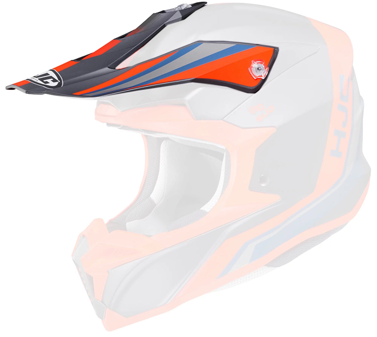 Orange Helmet Replacement Visor/Peak L883
