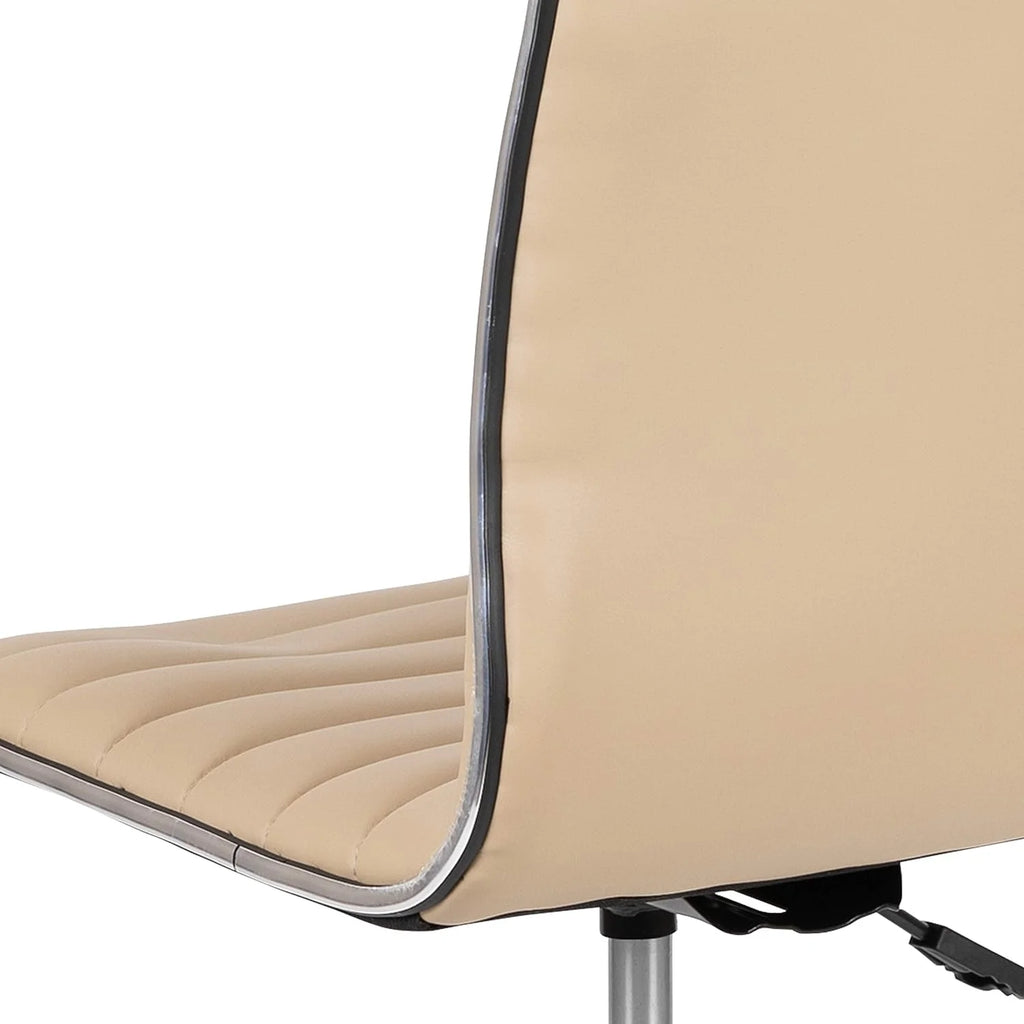 Tan Ribbed Swivel Office Chair B31225