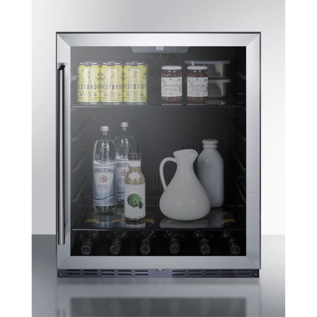 Black 24 in. Freestanding Compact Refrigerator Q2543