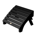 Folding Adirondack Ottoman Black Z260