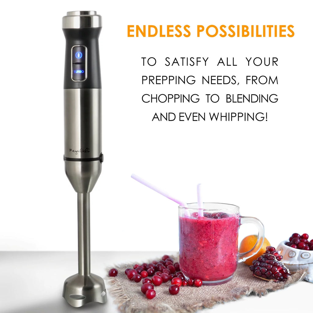 4 in 1 Immersion Hand Blender with Speed Control and Accessories F358