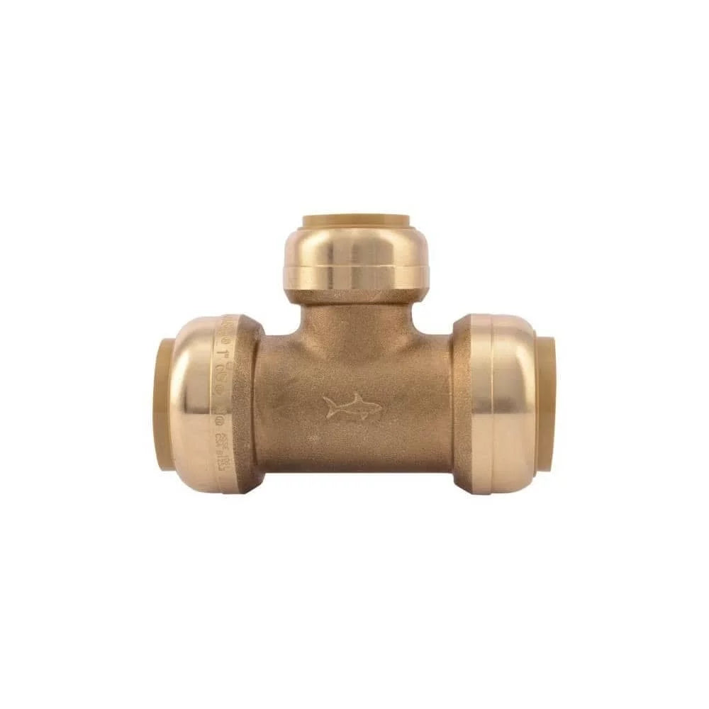 1 in. Push x 1 in. Dia. Brass Reducing Tee Y717