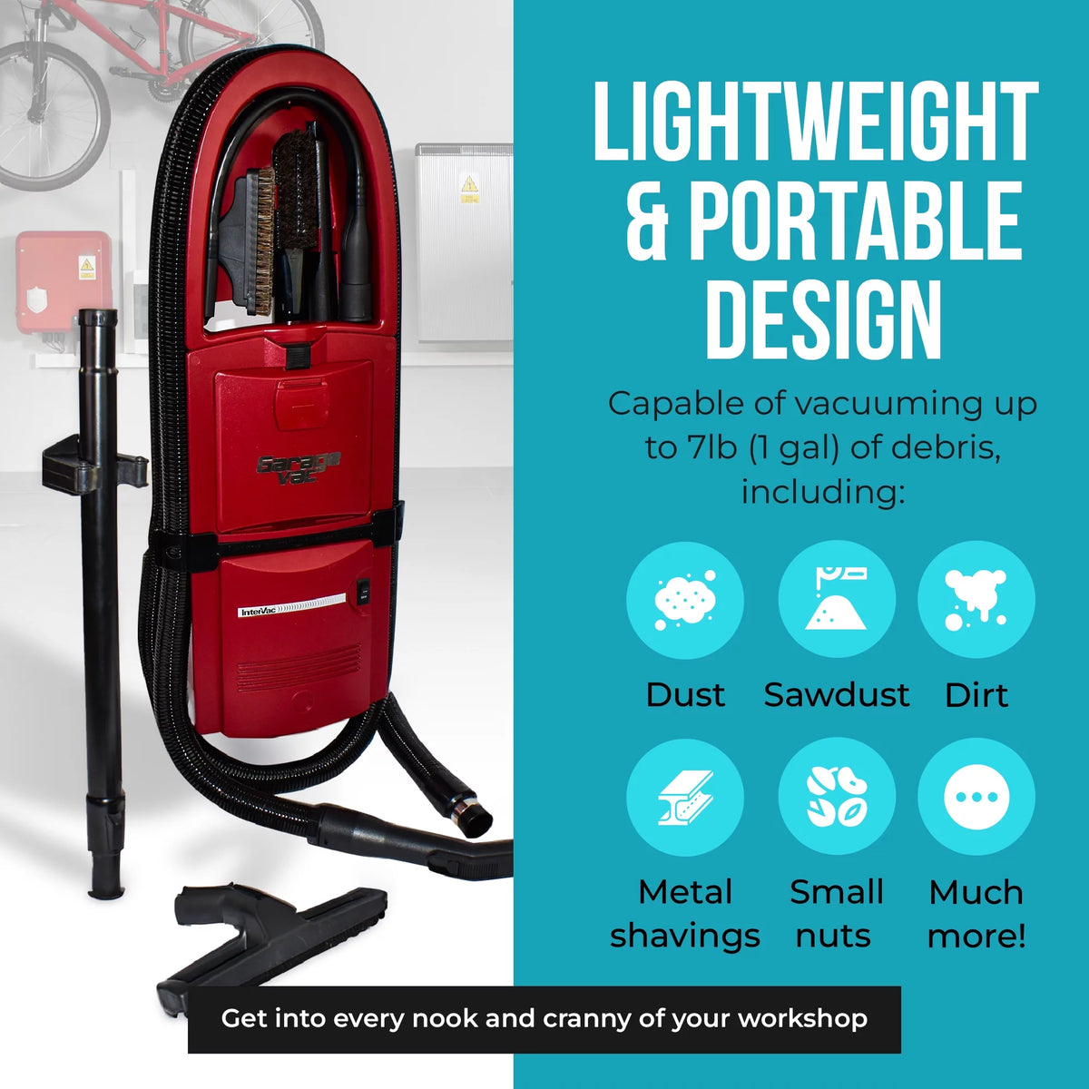 1 Gallon Wall Mounted Garage Vacuum Cleaner Z93954